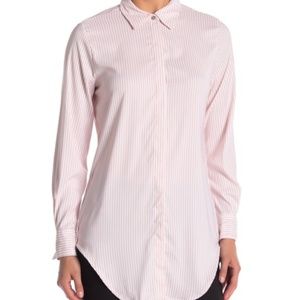 Philosophy Apparel Striped Long Sleeve Shirt | XL